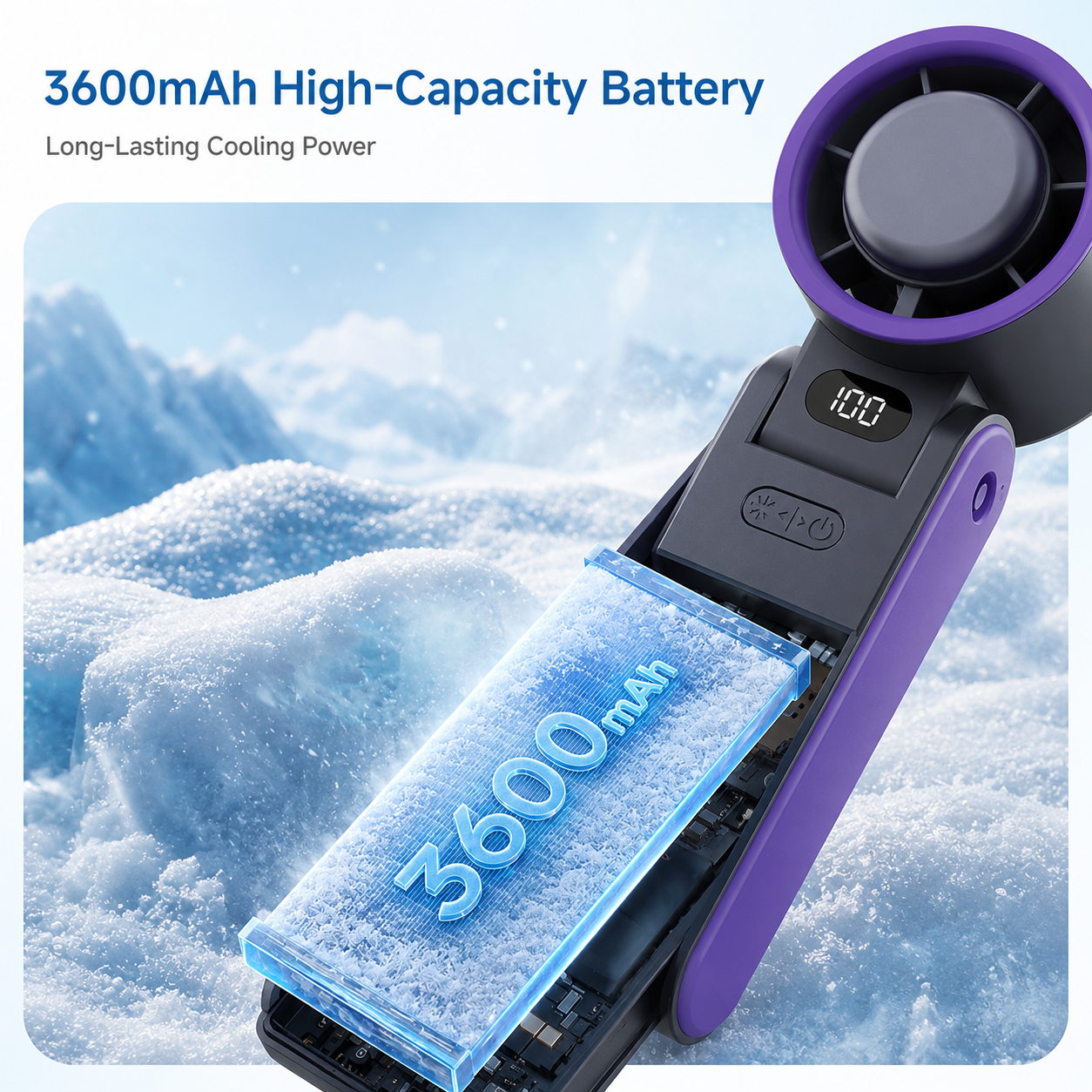 Portable Ice Cooling Fan